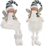 Sedící vánoční víla s třpytivými křídly RUHHY 55 cm