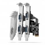 AXAGON PCIe řadič se 4× sériovým portem RS-232