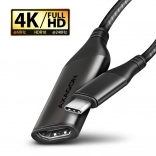 Adapter USB-C na HDMI 4K/60Hz hliníkový, 25 cm kabel