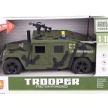 Vojenské auto na baterie se světly a zvuky