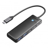 Orico 4v1 USB hub USB‑A 3.0 x2 + USB‑C 3.0 + USB‑C PD 100 W