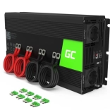 Autonomní měnič napětí GREEN CELL 12 V na 230 V, 2000 W (4000 W špičkově), modifikovaná sinusovka