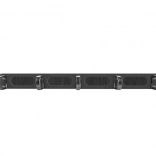 Organizér kabelů do 19" racku 1U typ B černý