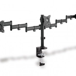 Univerzální trojitý stojan na monitor s deskovým uchycením