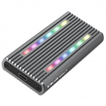 Externí obal na M.2 SSD disk s USB-C, RGB LED a kapacitou až 4TB