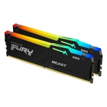 Paměť Kingston Fury Beast RGB DDR5 32GB 6400 CL32 EXPO Černá