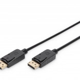 Připojovací kabel DisplayPort 4K 60 Hz, DP–DP, 1 m, černý