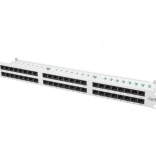 Patch panel 48 portů 1U kat.6 šedý
