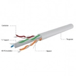 Kabel UTP Kategori 6 AWG24 100m šedý