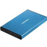 Externí hliníkový rámeček pro 2,5" HDD/SSD USB 3.0 UASP – modrý