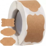 Samolepicí vintage štítky na roli 300 ks