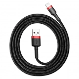 Baseus Cafule USB–Lightning kabel 1 m, 2,4 A, červeno‑černý