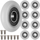 sada pojezdových koleček pro sprchové dveře RUHHY, 23 mm, 8 ks se šrouby