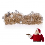 Vánoční řetěz 2 m stříbrno‑šampaňský HOME DECOR