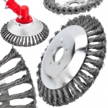 Drátěný kartáč na vyžínač 200 mm pro odstraňování plevele a mechu