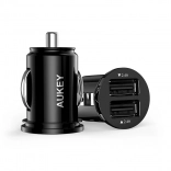 Aukey mini autonabíječka 2× USB 24 W s technologií AiPower