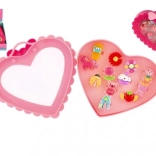 Sada nastavitelných plastových prstýnků - různé motivy