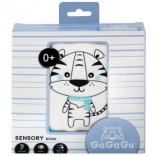 Smyslová látková knížka pro miminka Tygr GAGAGU
