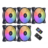 Sada ventilátorů AIGO 120 mm ARGB 5 v 1