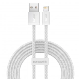 Baseus Dynamic kabel USB–Lightning 2 m, rychlé nabíjení 2,4 A (bílý)