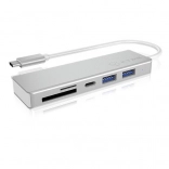 ICY BOX USB‑C hub se 3 porty USB a čtečkou karet