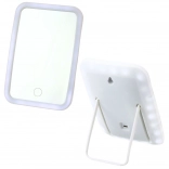 Bezdrátové kosmetické zrcátko s LED podsvícením bílé