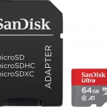 Karta SanDisk Ultra microSDXC 64GB A1 s adaptér