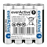 Alkalické baterie AAA everActive Pro Alkaline, 4 ks