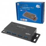 Aktivní USB hub 4× USB 3.0 s kovovým tělem