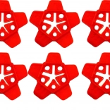 Červené hvězdicovité distanční křížky pro dlaždice 100 kusů