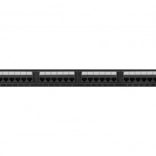 Patch panel 24 portů Cat 6a černý
