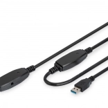 Aktivní prodlužovací USB 3.0 kabel Typ A/A černý 10m
