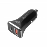 Autonabíječka USB‑A + USB‑C s rychlonabíjením