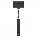 Gumové kladivo Deli Tools černé/stříbrné