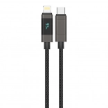 Foneng XS05 USB‑C na Lightning kabel s PD 27 W, 1,2 m, černý