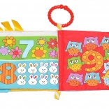 Látková knížka pro miminka 15 × 15 cm