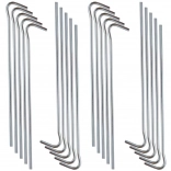 Ocelové stanové kolíky 18 cm, sada 20 ks