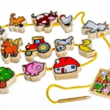 Provlékačka dřevěná Moje první zvířátka