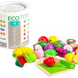 Dřevěné ovoce na krájení ECOTOYS