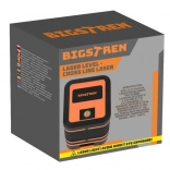 Křížový laser BIGSTREN se zeleným paprskem a pouzdrem