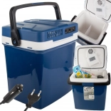 cestovní termoelektrická autochladnička 26 l s ohřevem, 12 v a 230 v