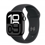 Apple Watch Series 10 GPS 42 mm onyx s černým sportovním páskem