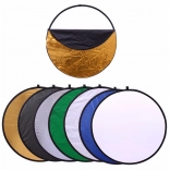 Skládací fotografická blenda 7 v 1, kulatá 60 cm s difuzorem