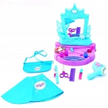 Dětský kosmetický stolek se zrcadlem a funkčním fénem