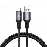 Rychlonabíjecí kabel Rocoren USB-A na USB-C Retro Series 2m šedý