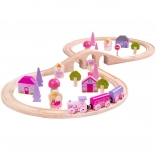 Dřevěná vláčkodráha Osmice Princezen Bigjigs Rail