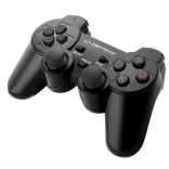 drátový gamepad pro PS3 a PC USB Trooper černý