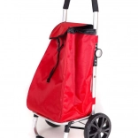 Skládací nákupní taška na kolečkách 98 × 48 × 36 cm, červená