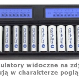 Nabíječka procesorová pro 16 akumulátorů AA/AAA