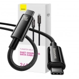 Kabel USB‑C na USB‑C BASEUS Tungsten Gold 240 W, 1 m, černý